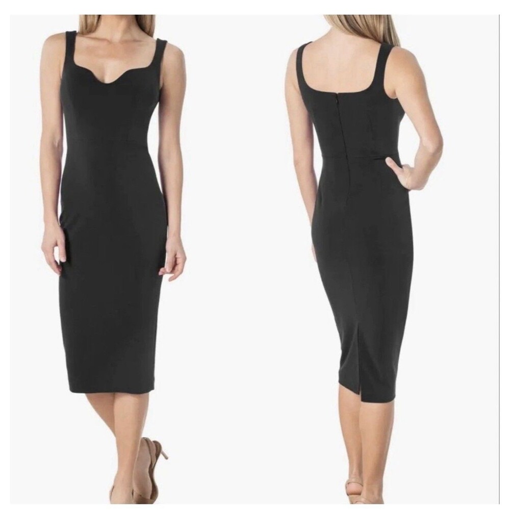 Dress The Population‎ Dress Womens XL Black Sheath Scoop Neck Sleeveless Lined